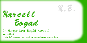 marcell bogad business card